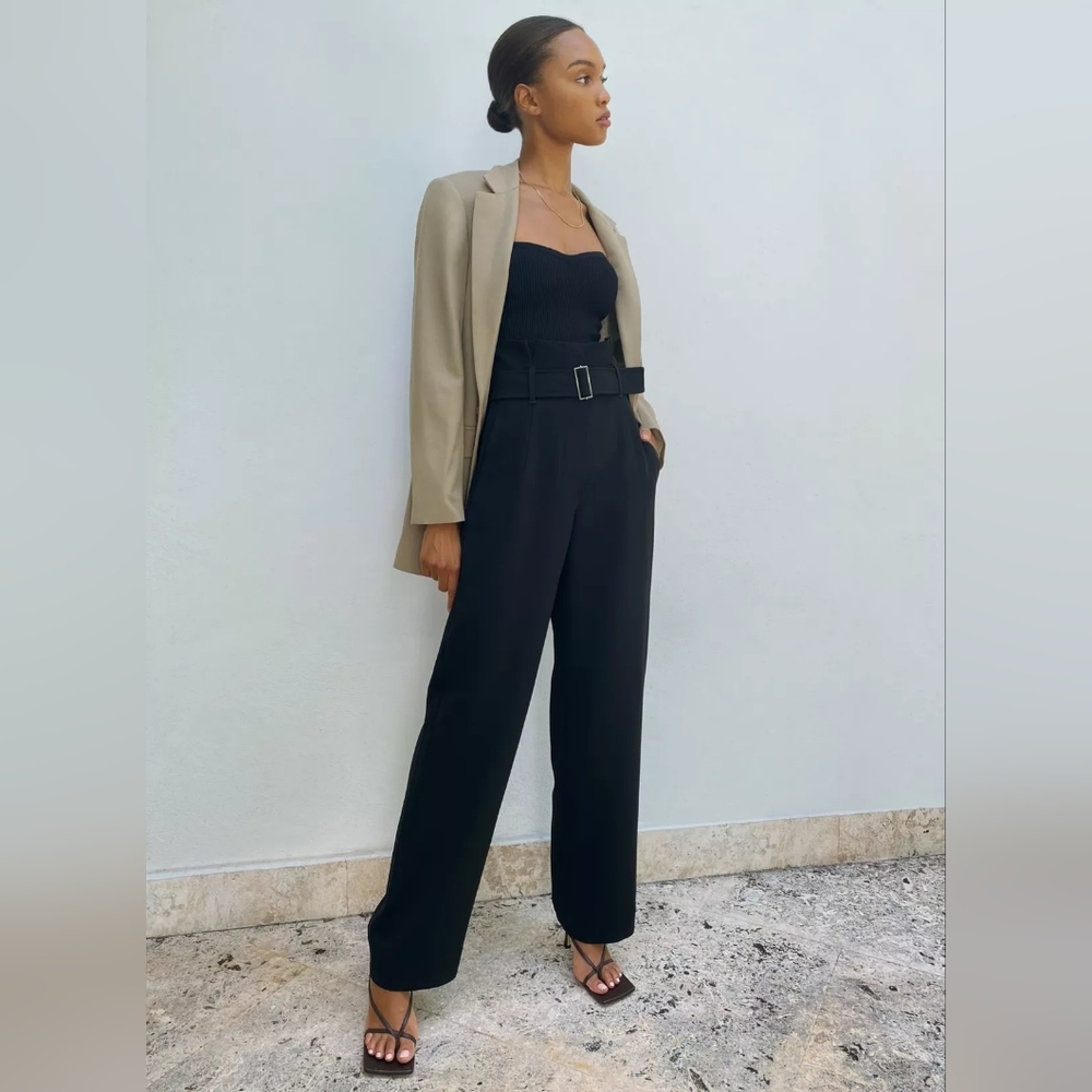 Babaton Power Pant in black, size 10